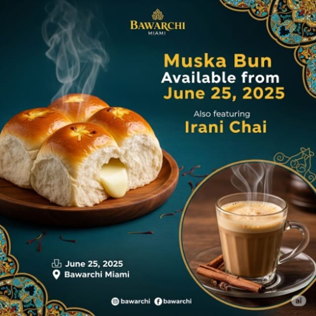 Irani Chai (Maska bun).