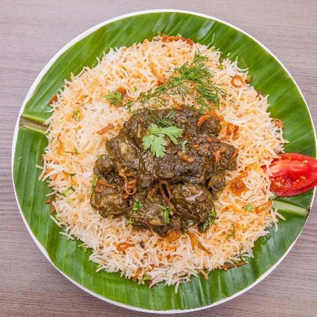 Pachimirchi Mamsam Pulav.