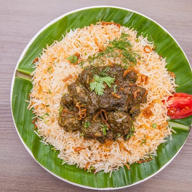 Pachimirchi Mamsam Biryani.